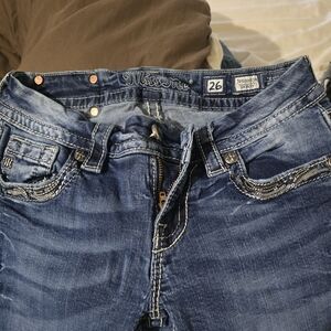 Miss Me Dark Blue Denim Jeans